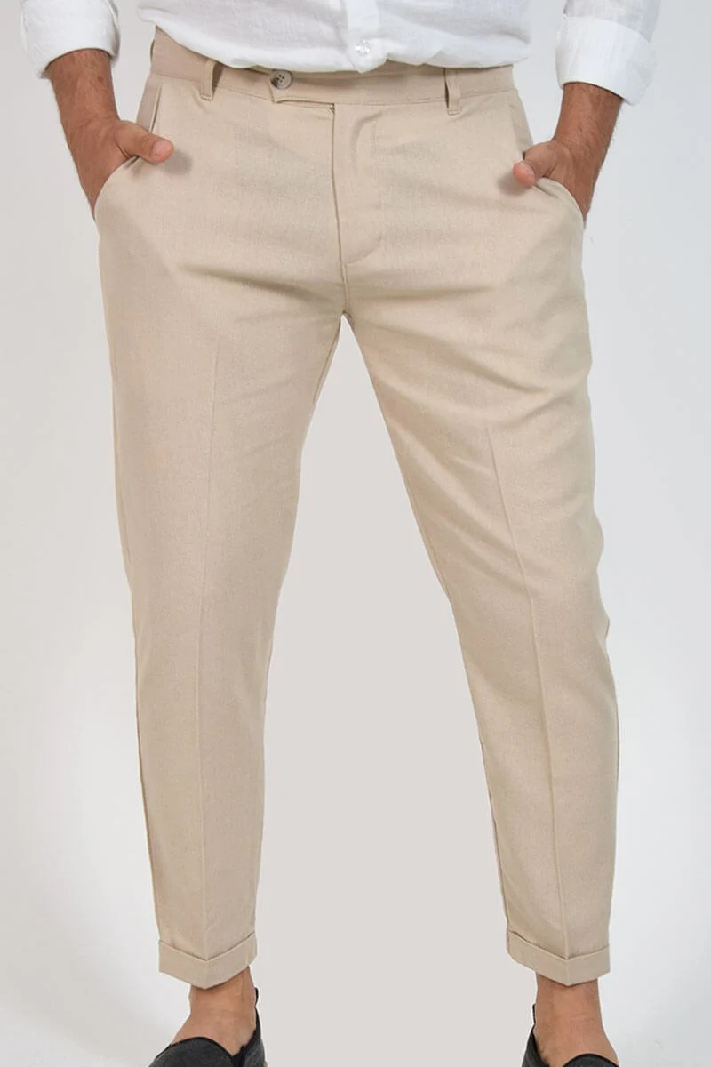 PANTALONI CAPRI IN LINO - immagine 3