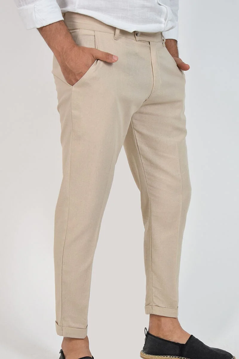 PANTALONI CAPRI IN LINO - immagine 6