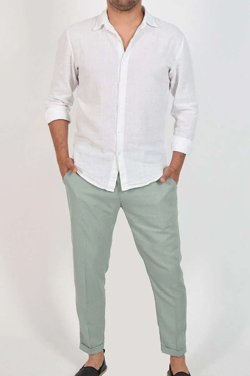 PANTALONI CAPRI IN LINO - immagine 3