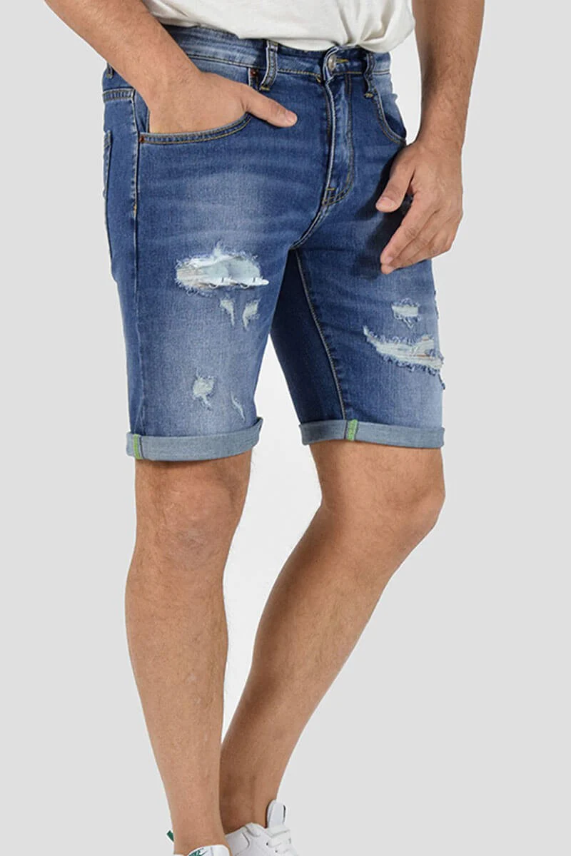 BERMUDA SKINNY CON STRAPPI - immagine 6