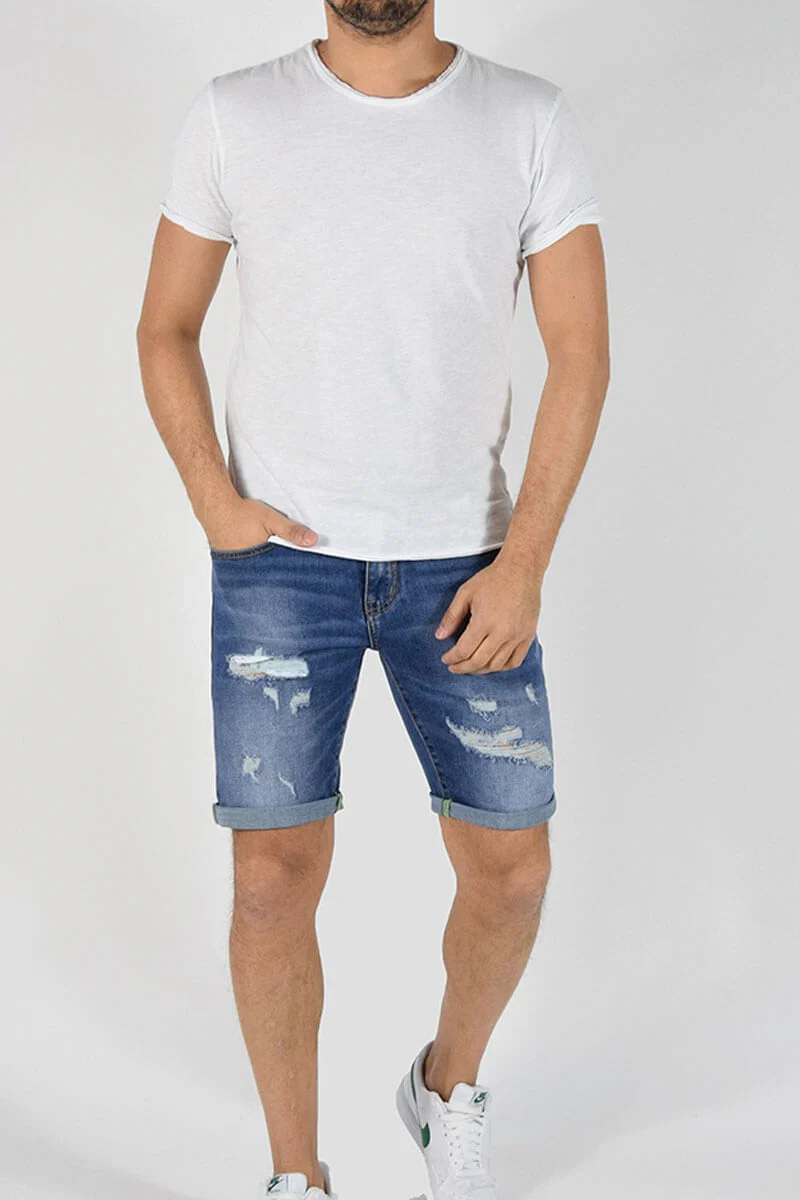 BERMUDA SKINNY CON STRAPPI - immagine 7