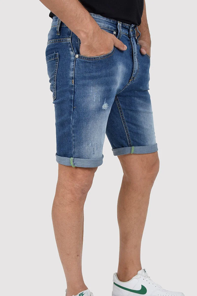 BERMUDA SKINNY CON STRAPPI - immagine 3