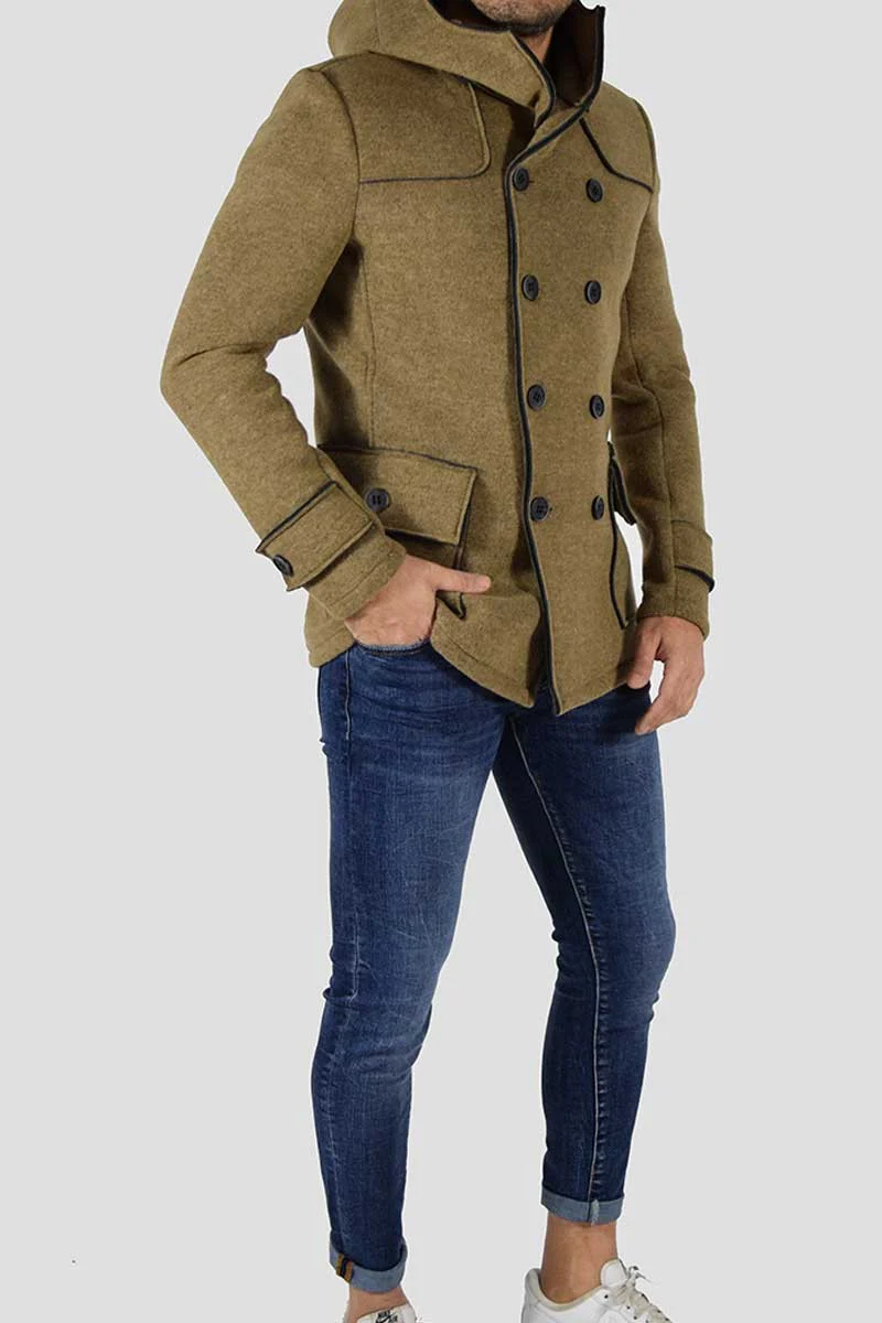 CAPPOTTO DOPPIOPETTO CON CAPPUCCIO - immagine 4