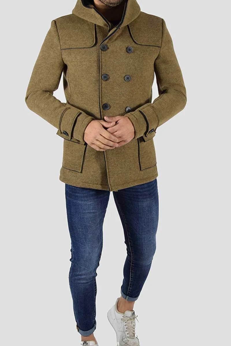 CAPPOTTO DOPPIOPETTO CON CAPPUCCIO - immagine 5