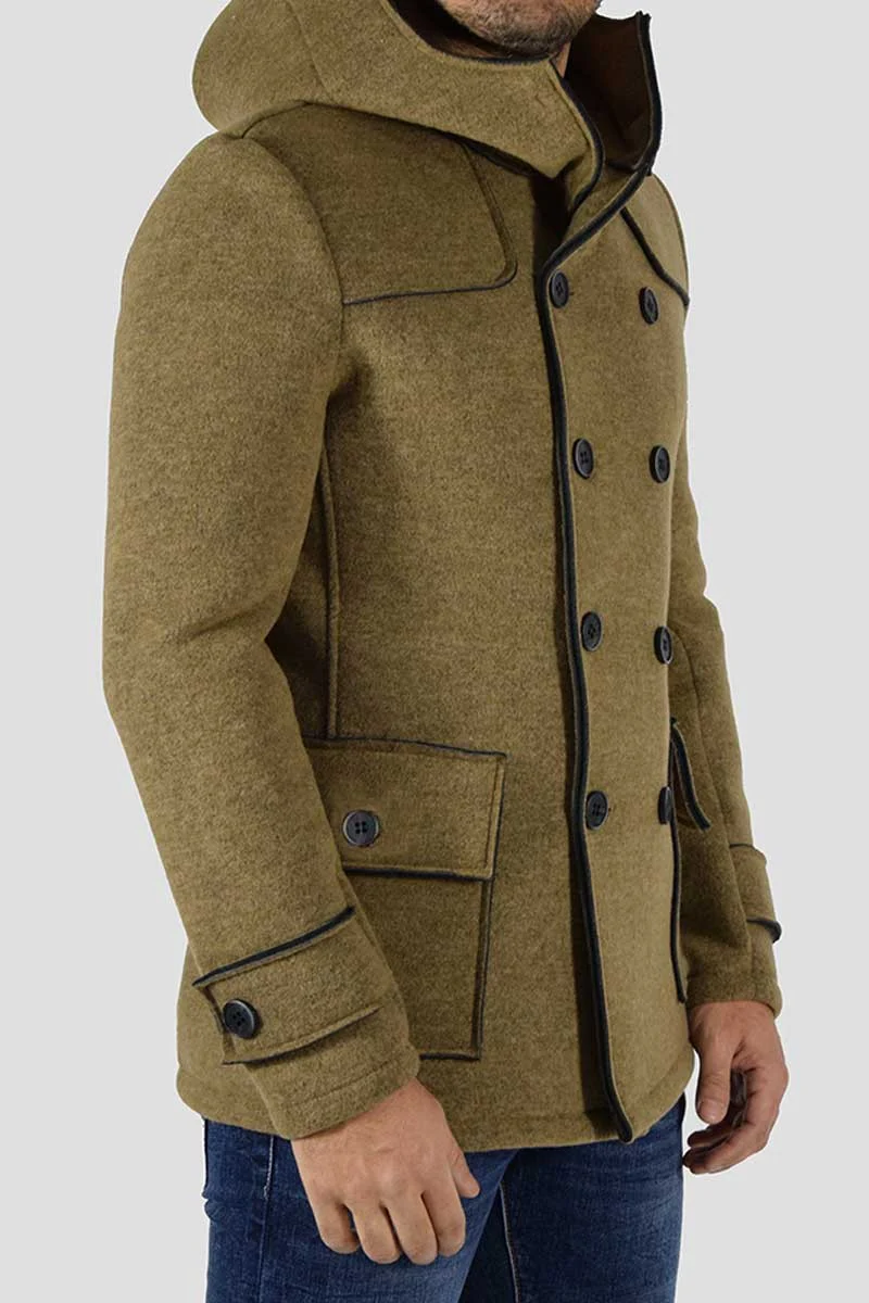 CAPPOTTO DOPPIOPETTO CON CAPPUCCIO - immagine 7