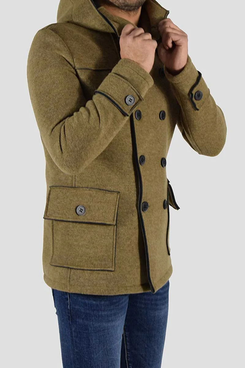 CAPPOTTO DOPPIOPETTO CON CAPPUCCIO - immagine 9