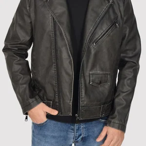 GIUBBOTTO CHIODO IN ECOPELLE