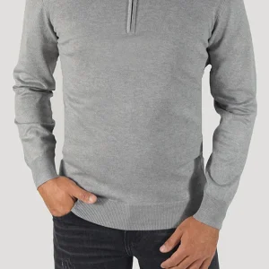PULLOVER CON CERNIERA SUL COLLO