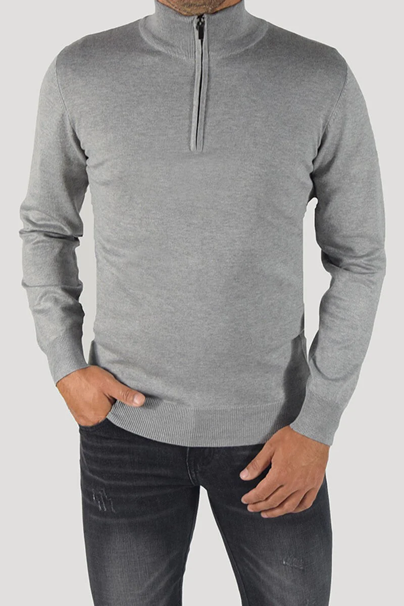 PULLOVER CON CERNIERA SUL COLLO - immagine 2