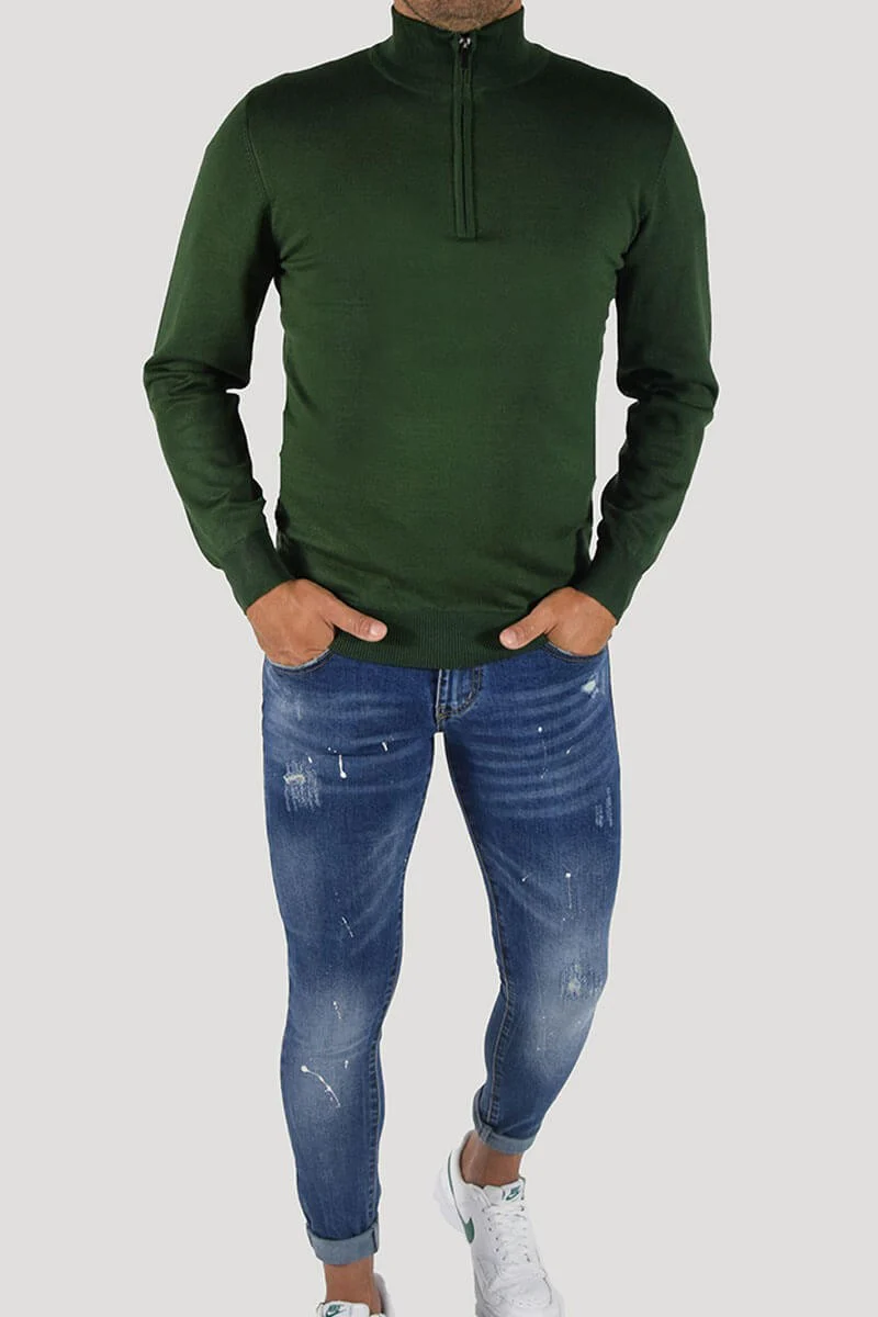 PULLOVER CON CERNIERA SUL COLLO - immagine 3