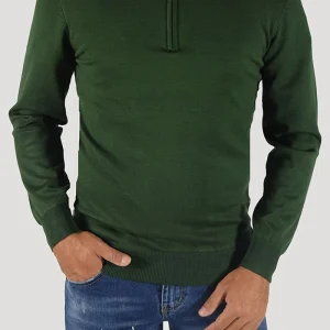 PULLOVER CON CERNIERA SUL COLLO