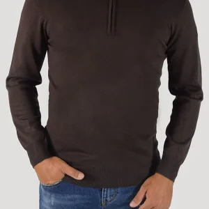 PULLOVER CON CERNIERA SUL COLLO