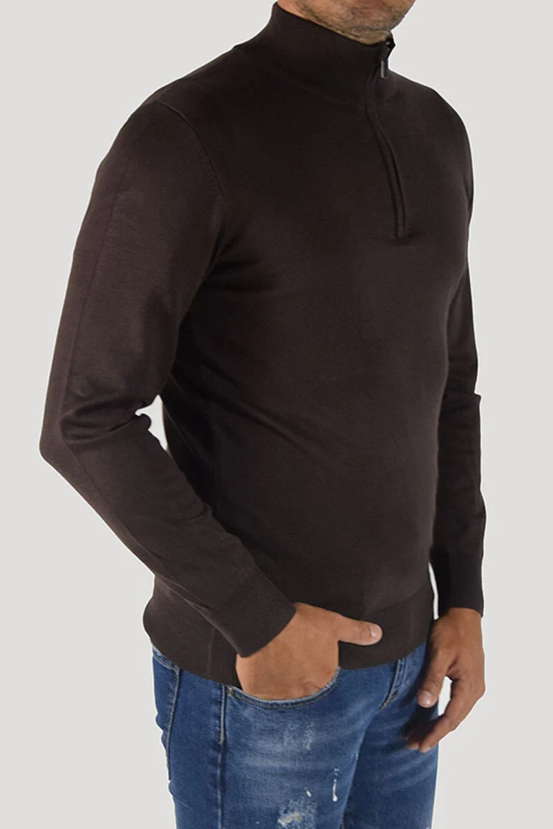 PULLOVER CON CERNIERA SUL COLLO - immagine 4