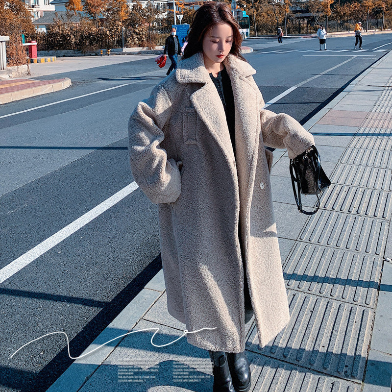 Women's Teddy Suit Padded Lamb Wool Coat - immagine 2