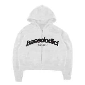 Full Zip "COMFY" Front Logo AshGrey/Black