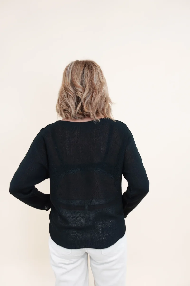 Maglia Hole Nera - immagine 6