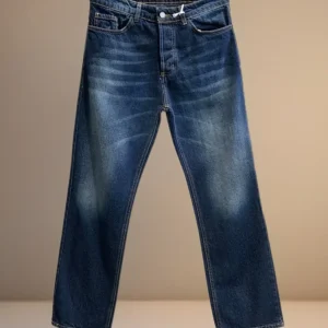 Jeans baggy blu denim uomo