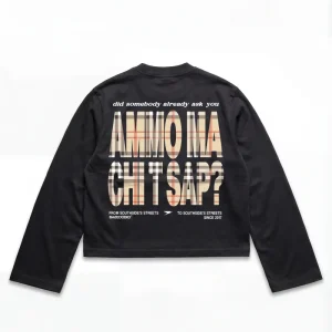Longsleeve "AMMO" CHI'T'SAP Black/Burby