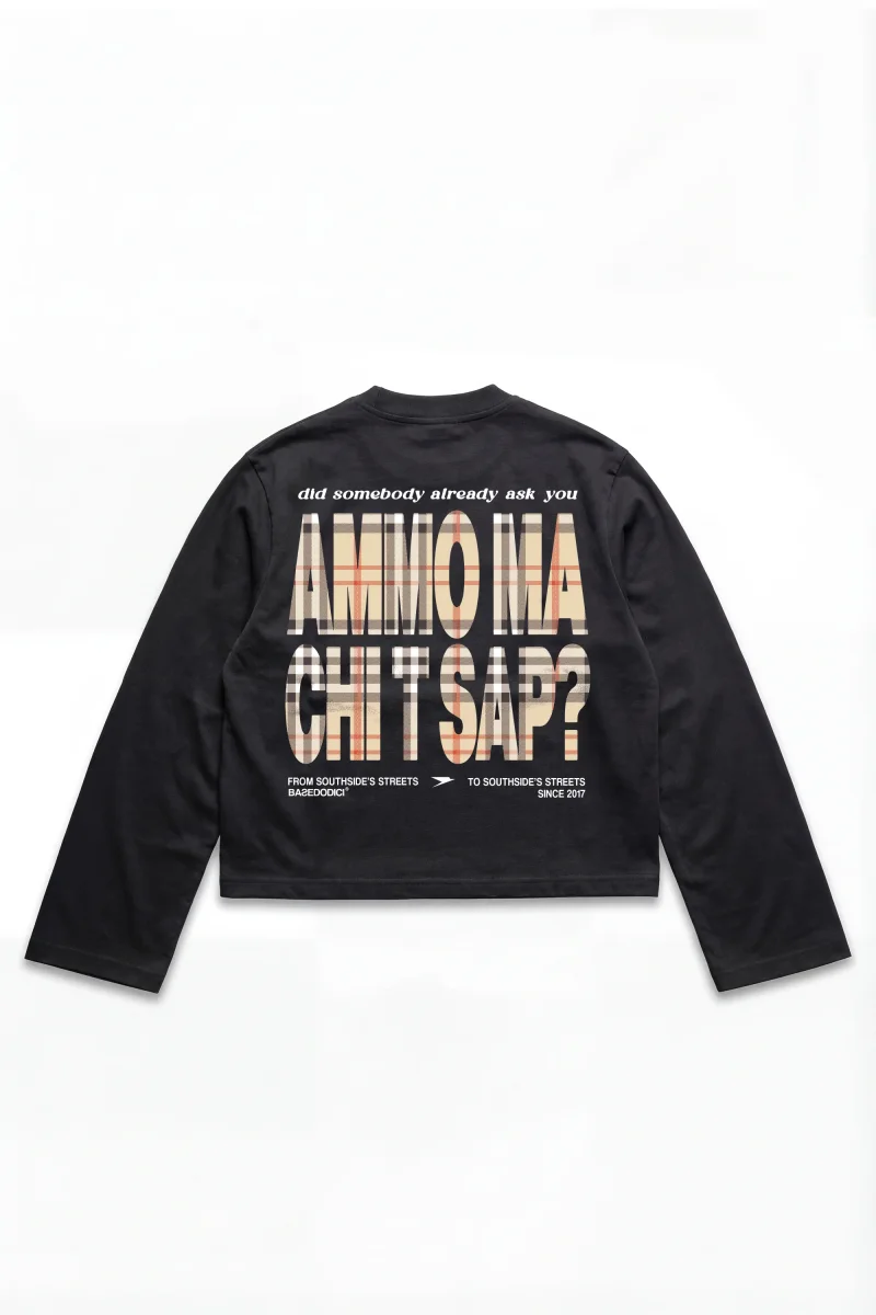 Longsleeve "AMMO" CHI'T'SAP Black/Burby - immagine 2