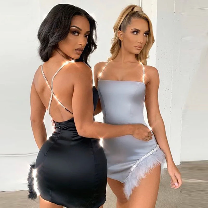 Skirt Feather Lace Dress - immagine 2