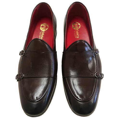 Mocassino con doppia fibbia in vitello - immagine 3