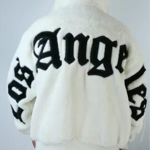 Pelliccia Angels cappuccio bianco uomo