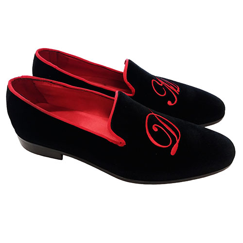 Slippers in velluto con iniziali personalizzabili - immagine 5