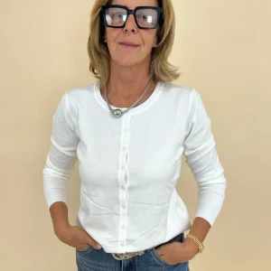 Cardigan Easy Big Bianco