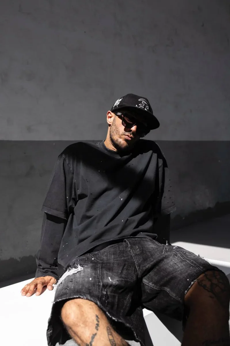 Maglia manica lunga destroyed uomo - immagine 2