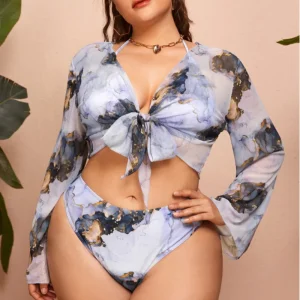 Tie Dye Three Piece completo mare donna curvy
