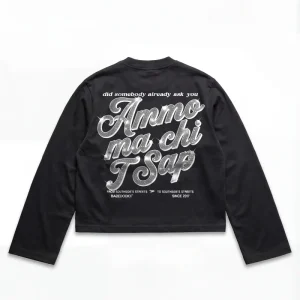Longsleeve "AMMO" CHI'T'SAP Black/GlitterItalic