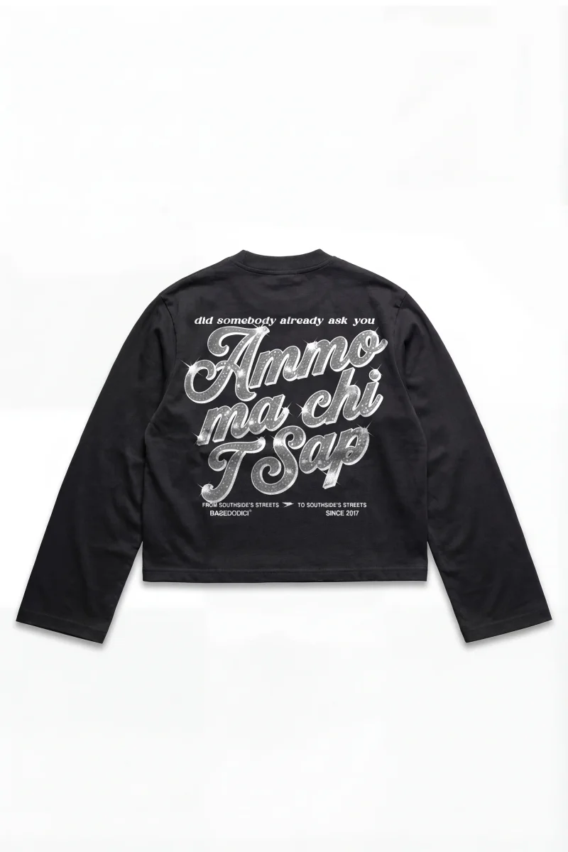 Longsleeve "AMMO" CHI'T'SAP Black/GlitterItalic - immagine 2