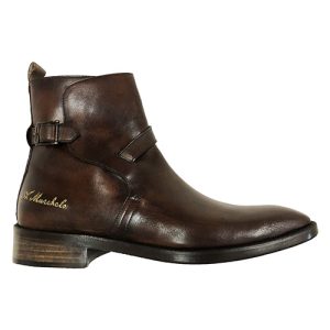 Stivaletti vintage con fibbia in pelle