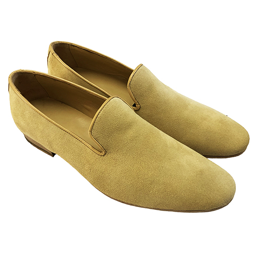 Mocassino, slippers in pelle scamosciata - immagine 2