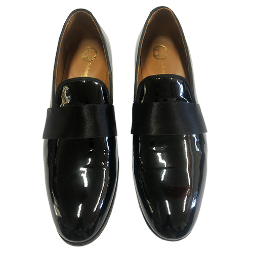 Mocassini cerimonia con fascia in raso - immagine 3