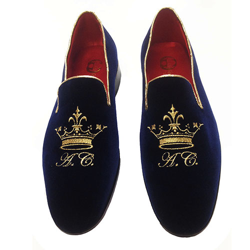 Pantofole in velluto con ricamo personalizzabile - immagine 5