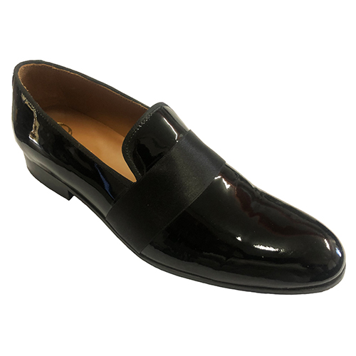 Mocassini cerimonia con fascia in raso - immagine 4