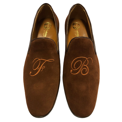 Slippers personalizzabili in pelle scamosciata - immagine 4