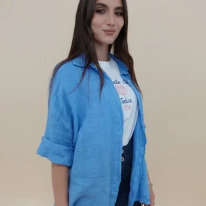 Camicia Lino Azzurra