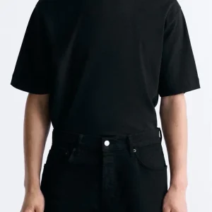Maglia mezzocollo basic uomo nero