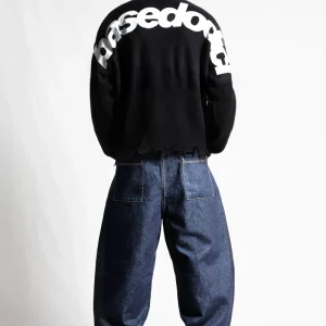 Look "RUDEBOY LDN" Knit Shoulder Logo