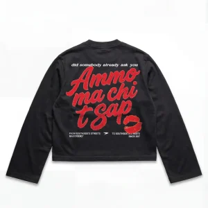 Longsleeve "AMMO" CHI'T'SAP Black/Gloss