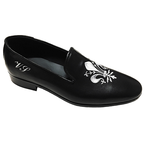 Slippers con ricamo giglio Fiorentino - immagine 3