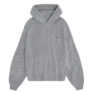 Knit Hoodie “DYSTOPIA” Grey