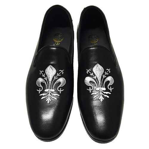 Slippers con ricamo giglio Fiorentino - immagine 4