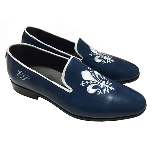 Slippers con ricamo giglio Fiorentino - immagine 5