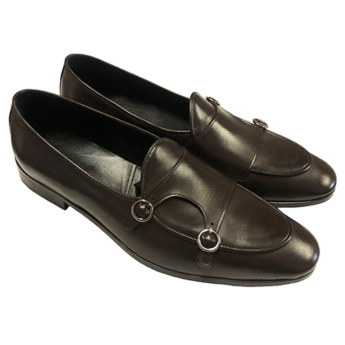 Mocassino con doppia fibbia in vitello - immagine 6