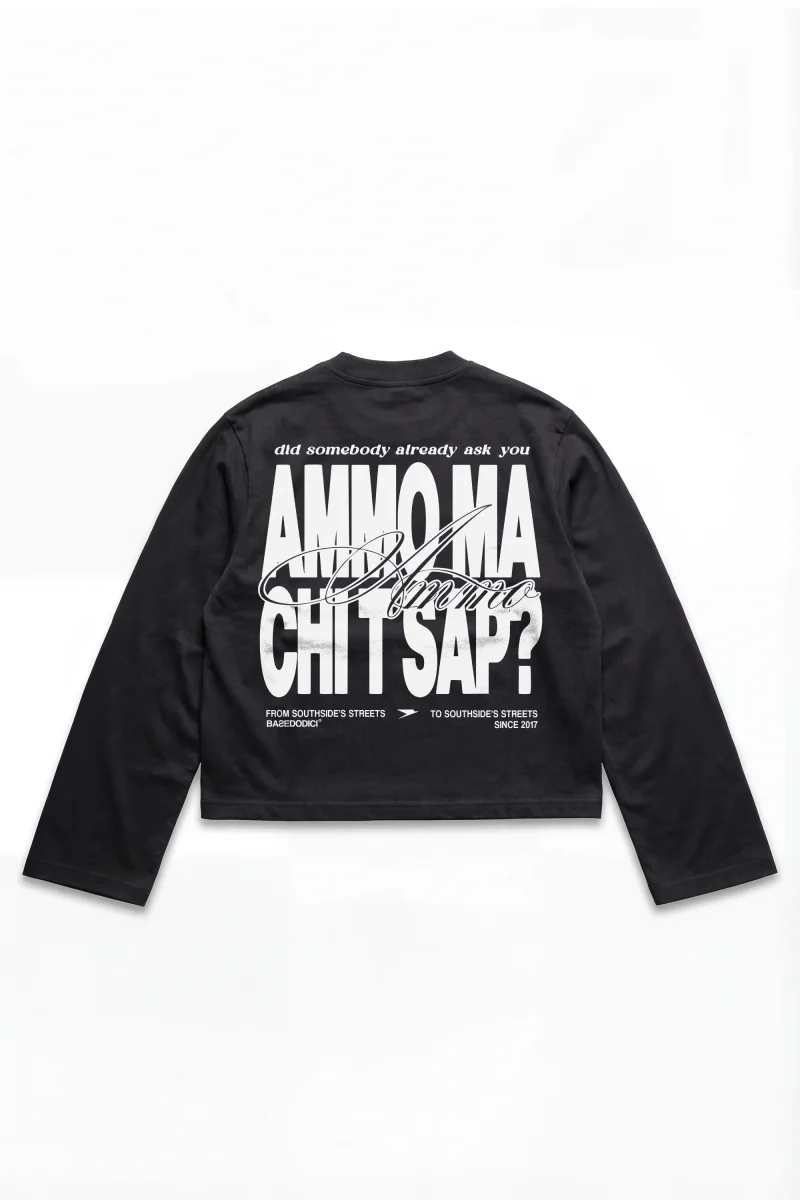 Longsleeve "AMMO" CHI'T'SAP Black/Grillz - immagine 3