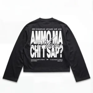 Longsleeve "AMMO" CHI'T'SAP Black/BasicScript
