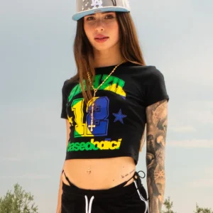Baby Tee "DIVA" Brazil Black